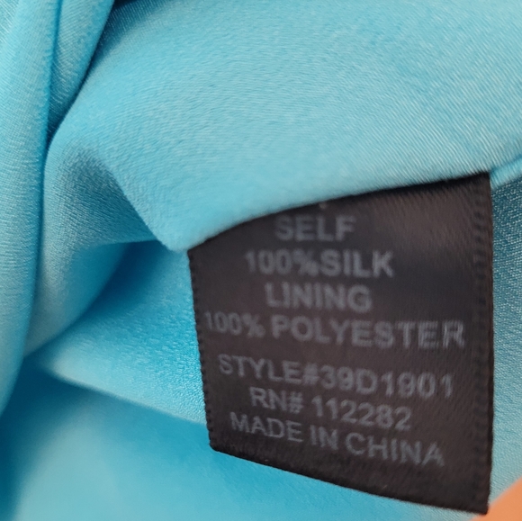 Greylin Camila Silk Crepe Sleeveless Blue Dress Size S - Picture 11 of 13